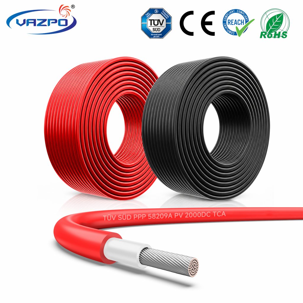 PV 2000DC TCA Solar PV Cable 4mm² 6mm² 10mm²