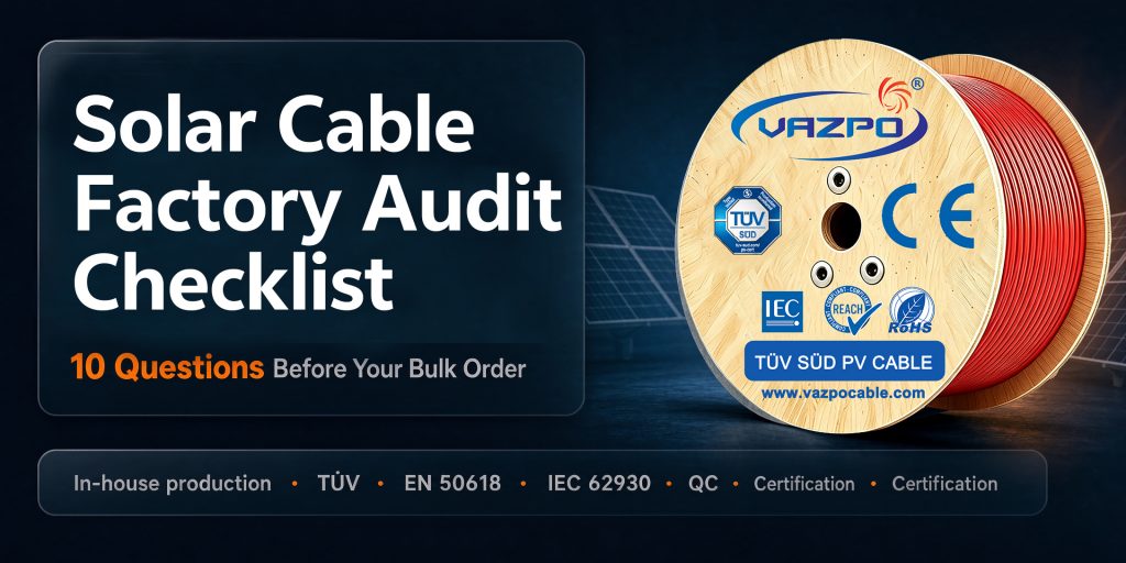 Solar Cable Factory Audit Checklist: 10 Questions